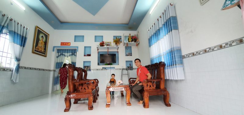 bán nhà xã khánh an gần kcn khí điện đạm, gần ủy ban xã khánh an u minh, nằm trên đường nhựa u minh cà mau